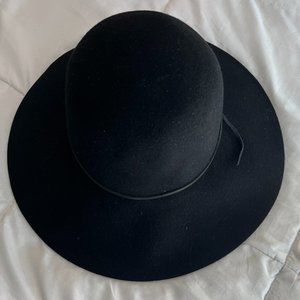 Black Floppy Felt Hat